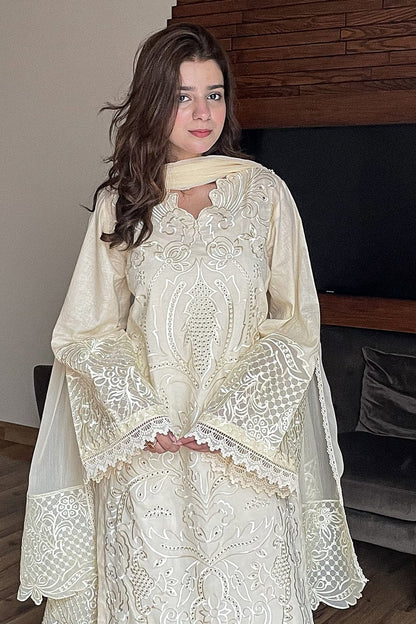 DFW-1257 Sahane Embroidery 3PC Dhanak Suit