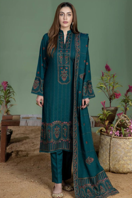 DFW-293 Asim Jofa Heavy Embroidery 3Pc Lawn Dress