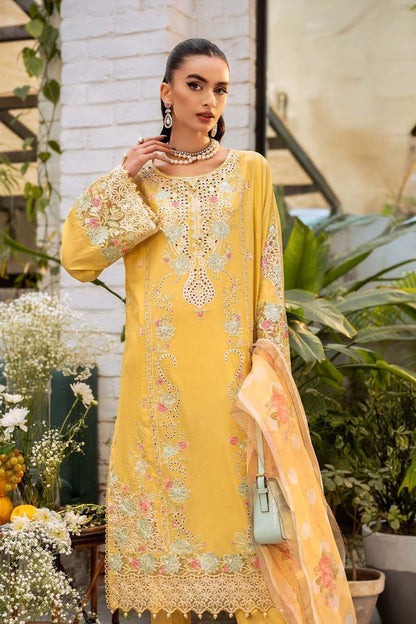 DFW-365 Maria B Heavy Embroidery 3Pc Lawn Suit