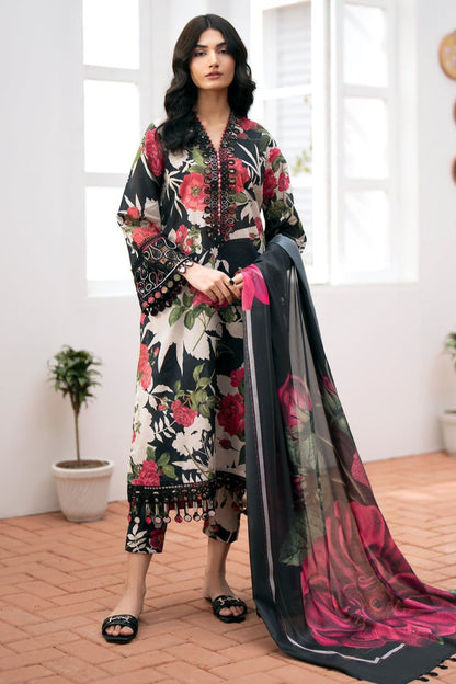 DFW-137 Baroque Embroidery 3Pc Lawn Dress