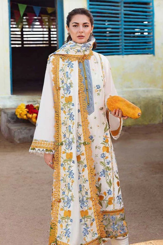 DFW-706 Zaha Heavy Embroidery 3Pc Lawn Suit