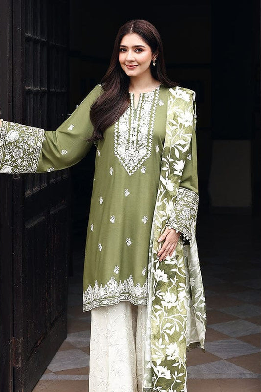DFW-1297 Cross Stitch Embroidery 3PC Lawn Suit