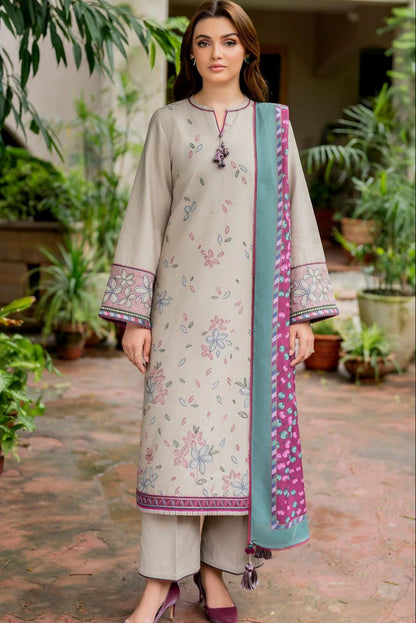 DFW-528 Jazmin Heavy Embroidery 3Pc Lawn Suit