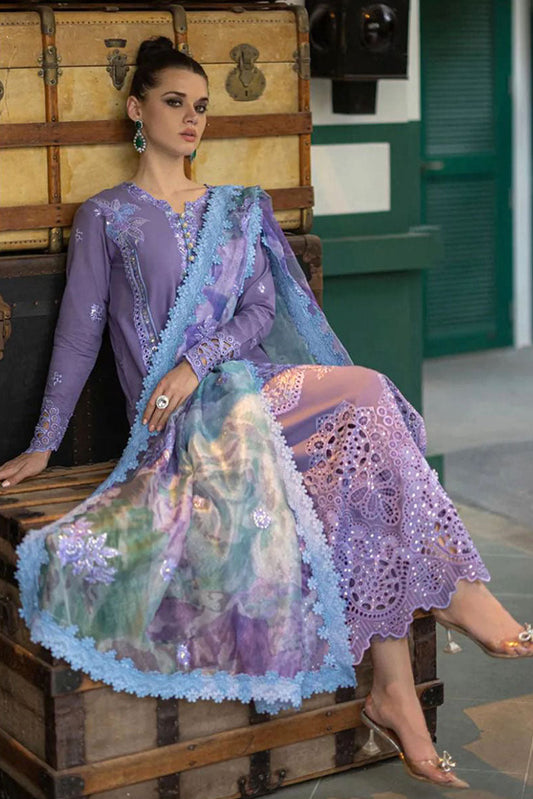 DFW-592 Mushq Heavy Embroidery 3Pc Lawn Suit