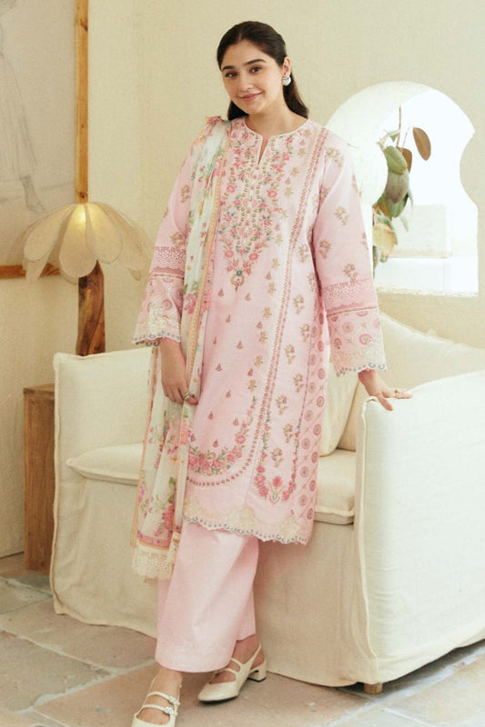 DFW-1047 Zara Shah Jahan Heavy Embroidery 3PC Dhanak Suit