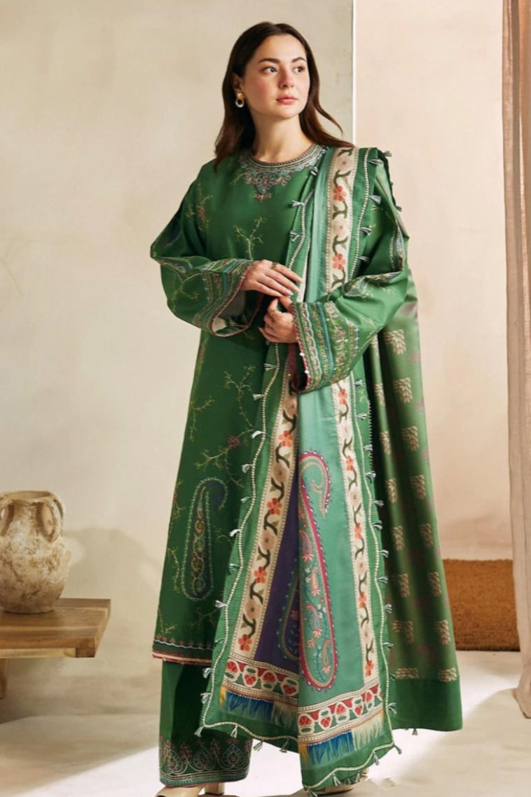 DFW-263 Zara Shah Jahan Heavy Embroidery 3Pc Lawn Dress