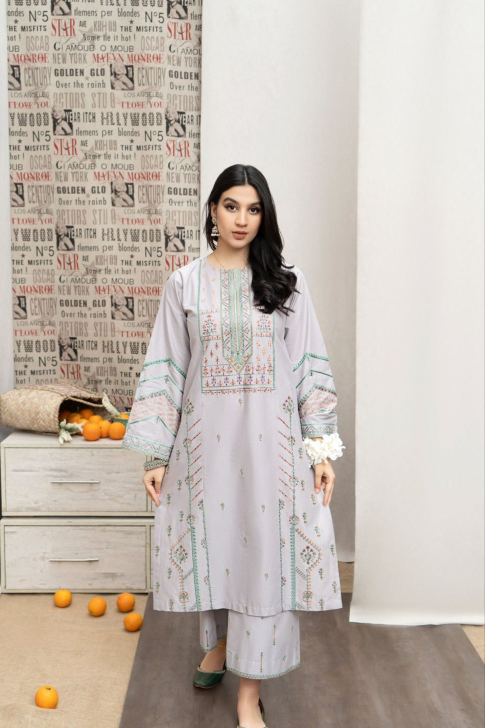 DFW-169 Urge Luxury Heavy Embroidery 3PC Lawn Dress