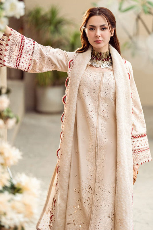 DFW-883 Qalamkar Heavy Embroidery 3PC Lawn Suit