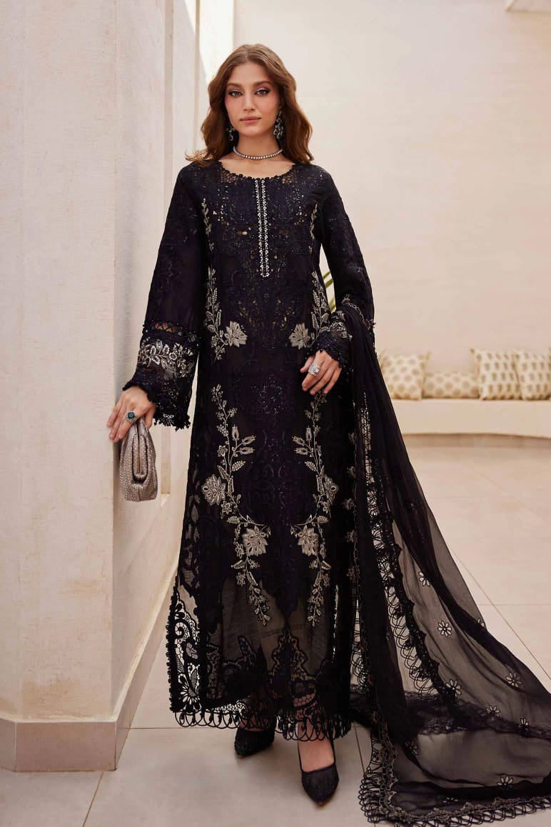 DFW-1206 Maria B Embroidery 3PC Dhanak Suit