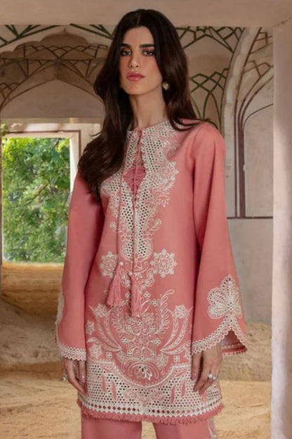 DFW-468 Chrimson Heavy Embroidery 3Pc Lawn Suit