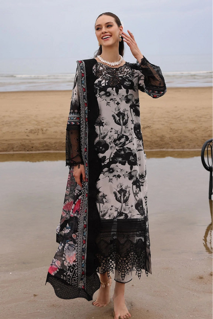 DFW - 863 Nureh Embroidery 3Pc Lawn Suit