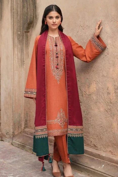DFW-925 Jazmin Heavy Embroidery 3PC Dhanak Suit