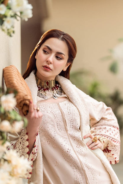 DFW-883 Qalamkar Heavy Embroidery 3PC Lawn Suit