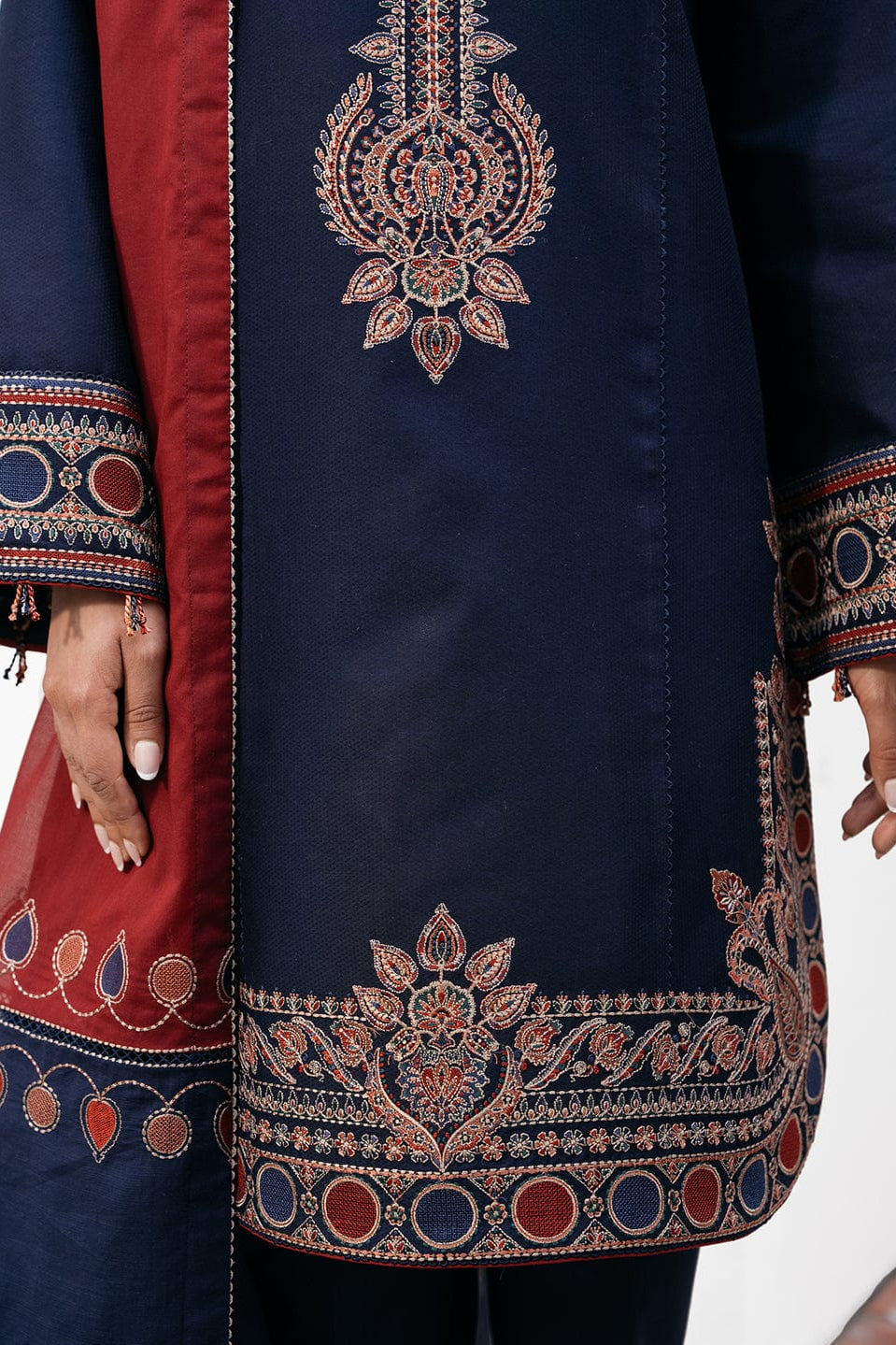 DFW-1071 Jazmin Embroidery 3PC Dhanak Suit