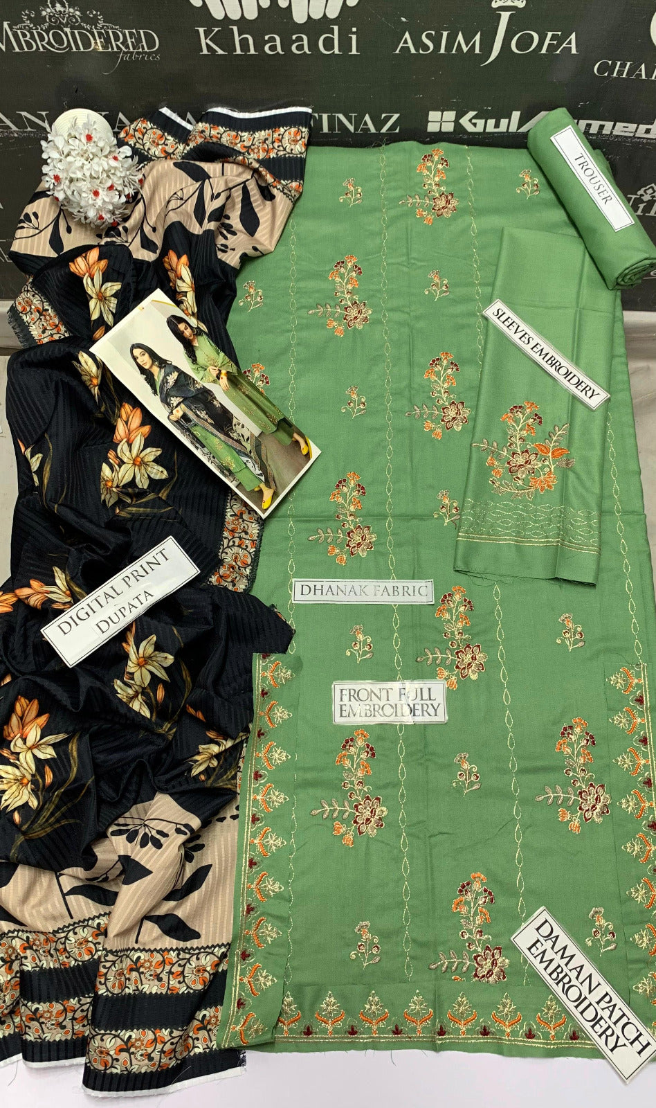 DFW-890 Urge Heavy Embroidery 3PC Dhanak Suit