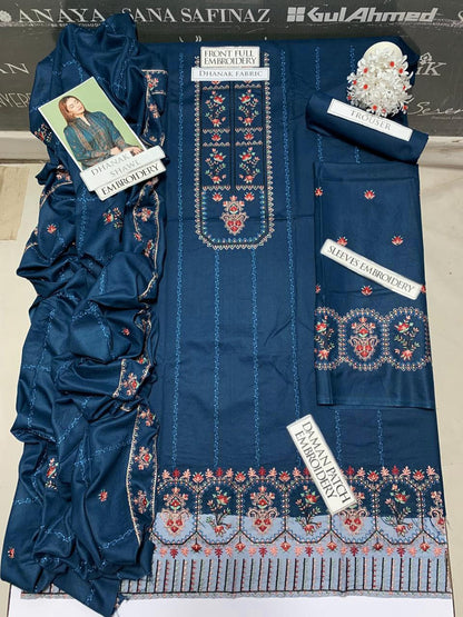 DFW-1064 Noor e Fajar Heavy Embroidery 3PC Dhanak Suit