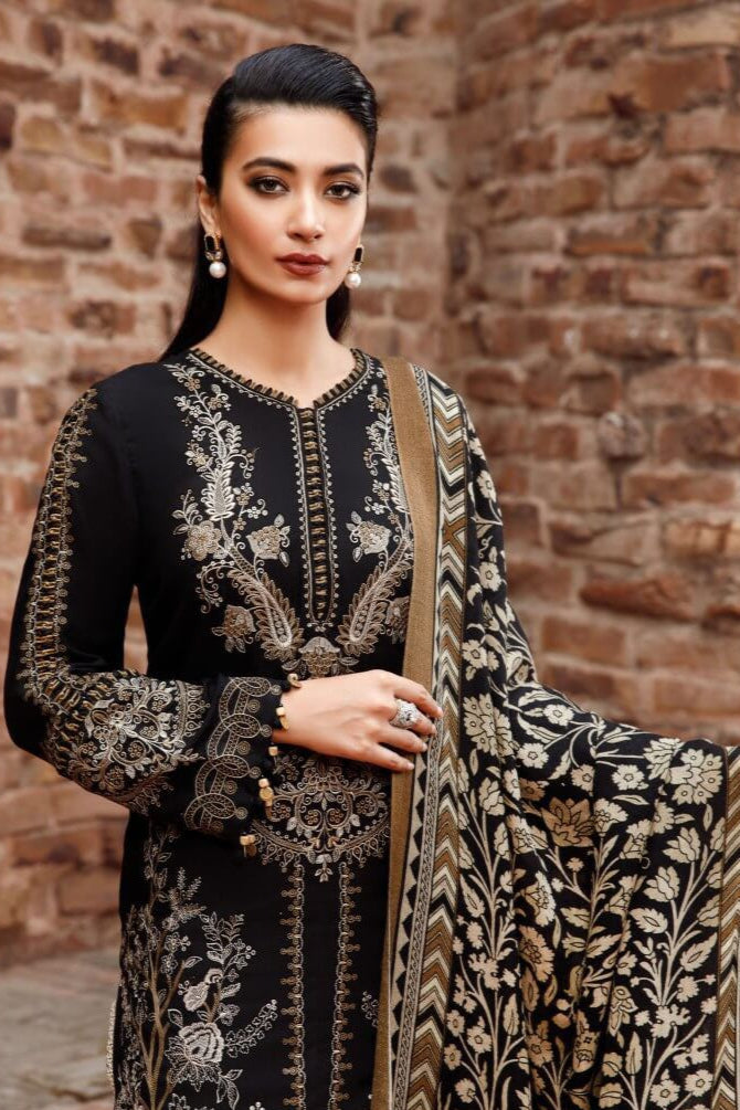 DFW-927 Maria B Heavy Embroidery 3PC Dhanak Suit