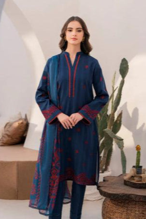 DFW-416 Jazmin Heavy Embroidery 3Pc Lawn Suit