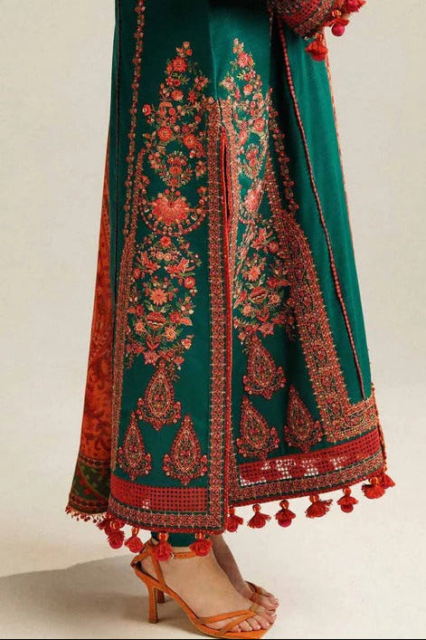 DFW-1226 Hussain Rehar Embroidery 3PC Dhanak Suit