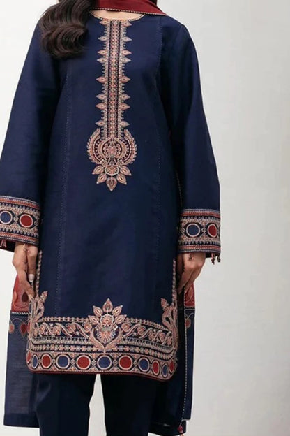 DFW-1071 Jazmin Embroidery 3PC Dhanak Suit