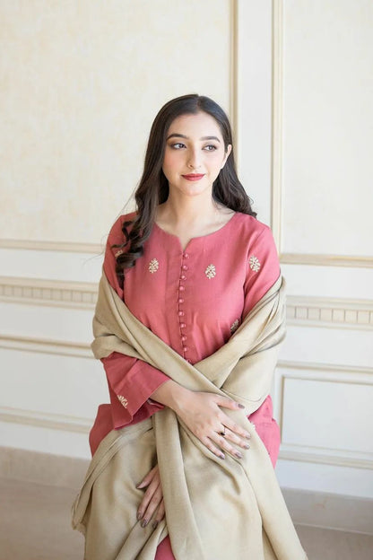 DFW-1170 A Sling Embroidery 3PC Dhanak Suit