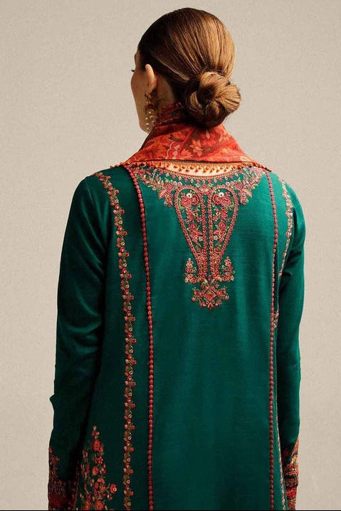 DFW-1226 Hussain Rehar Embroidery 3PC Dhanak Suit