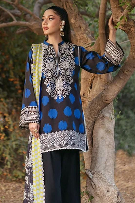 DFW-445 Zainab Embroidery 3Pc Lawn Suit