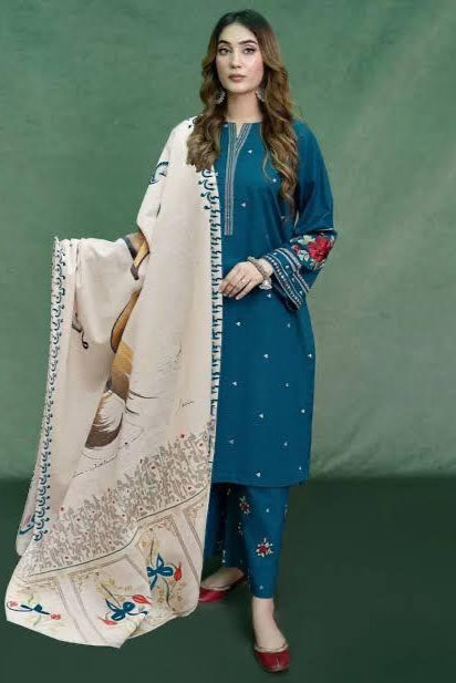 DFW-615 Urge Heavy Embroidery 3Pc Lawn Suit