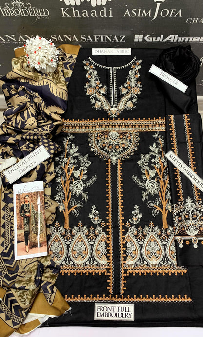 DFW-927 Maria B Heavy Embroidery 3PC Dhanak Suit