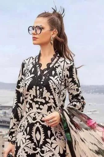 DFW-1094 Maria B Embroidery 3PC khaddar Suit