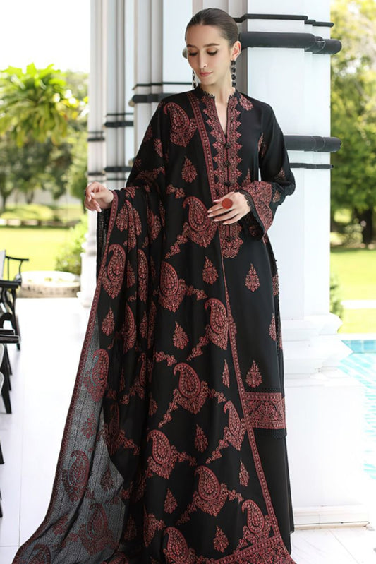 DFW-415 Bareeze Heavy Embroidery 3Pc Lawn Suit