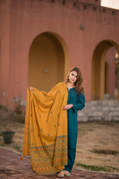 DFW-1243 ASling Embroidery 3PC Dhanak Suit