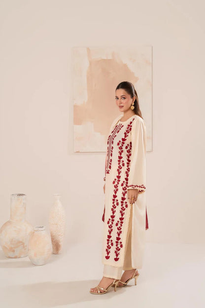 DFW-1173 Zarif Embroidery 3PC Dhanak Suit