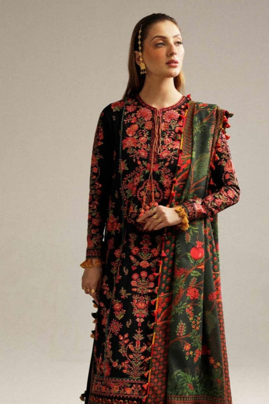 DFW-1180 Hussain Rehar Heavy Embroidery 3PC Dhanak Suit