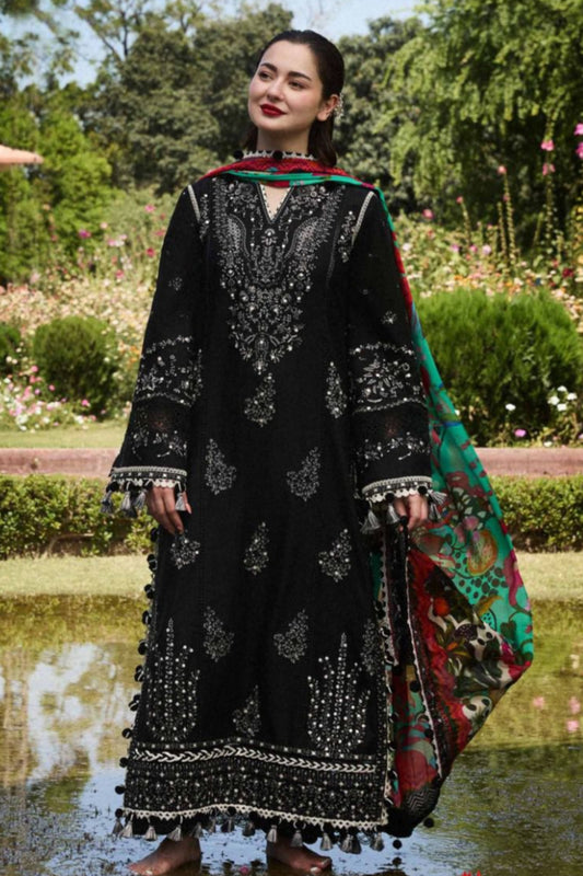 DFW-292 Maria B Heavy Embroidery 3Pc Lawn Dress