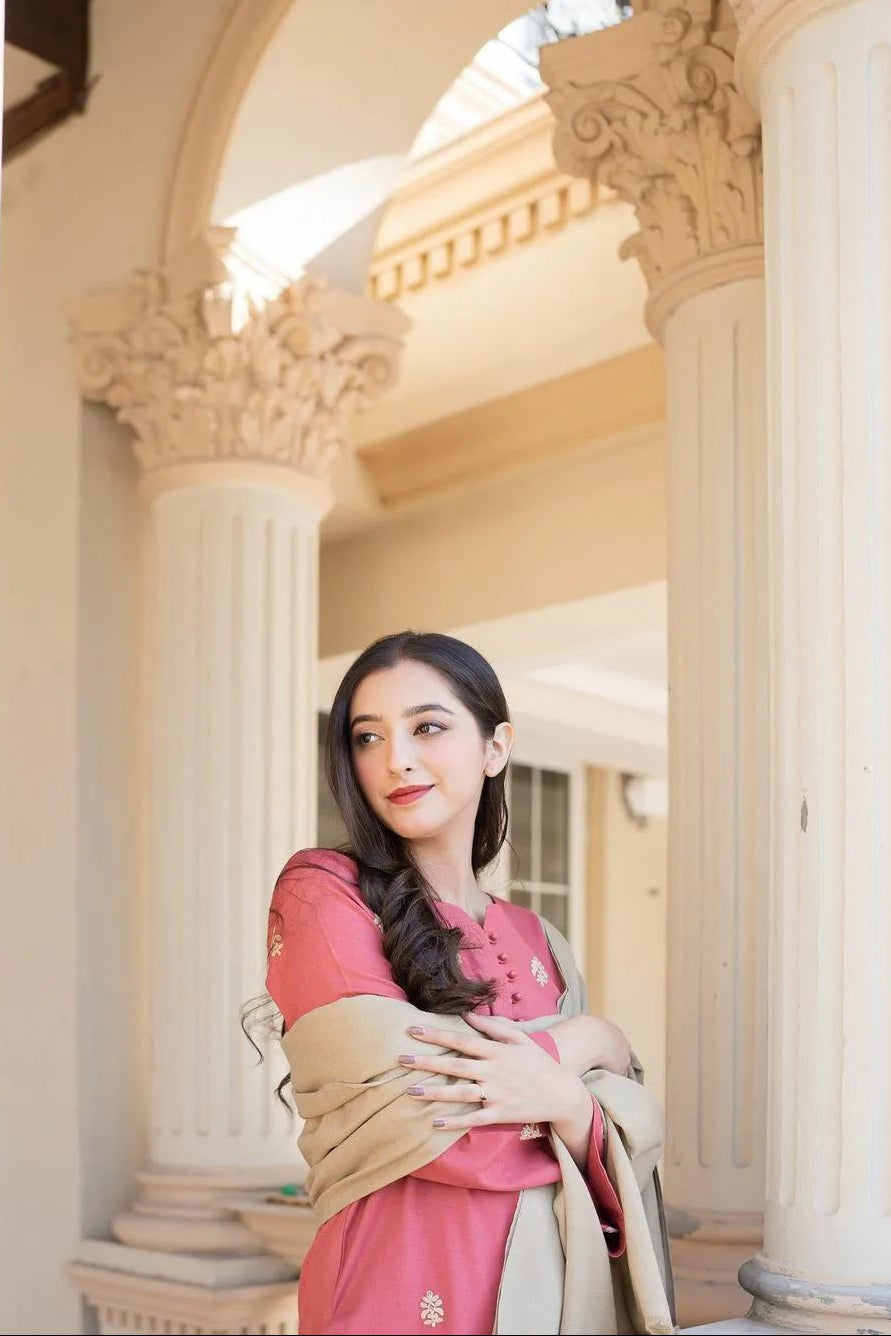 DFW-1170 A Sling Embroidery 3PC Dhanak Suit