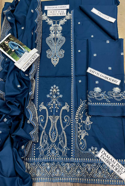 DFW-1215 Asim Jofa Embroidery 3PC Dhanak Suit