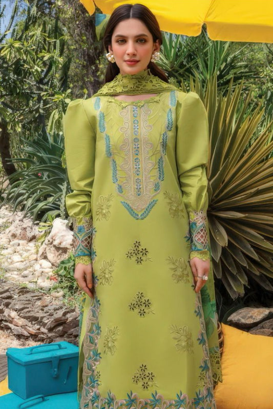 DFW-700 Rang Rasiya Heavy Embroidery 3Pc Lawn Suit