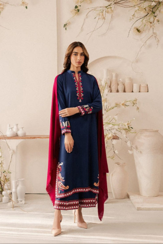 DFW-989 Jazmin Heavy Embroidery 3PC Dhanak Suit