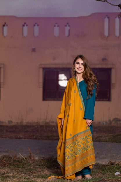 DFW-1243 ASling Embroidery 3PC Dhanak Suit