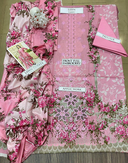 DFW-1335 Jazmin Embroidery 3PC Lawn Suit