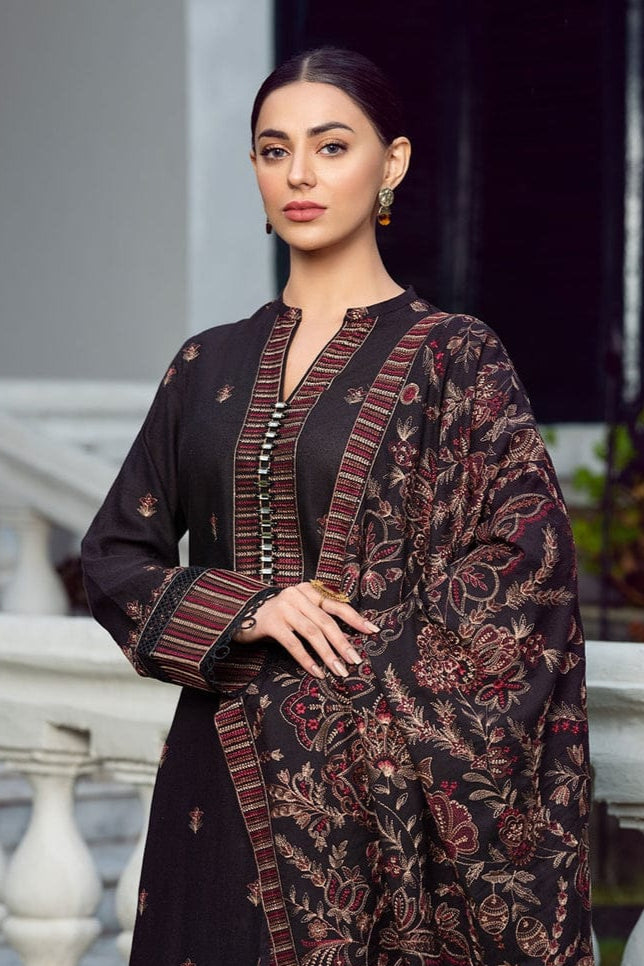 DFW-970 Bareeze Heavy Embroidery 3PC Dhanak Suit