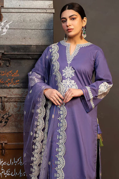 DFW-928 Zara Shah Jahan Heavy Embroidery 3PC Dhanak Suit