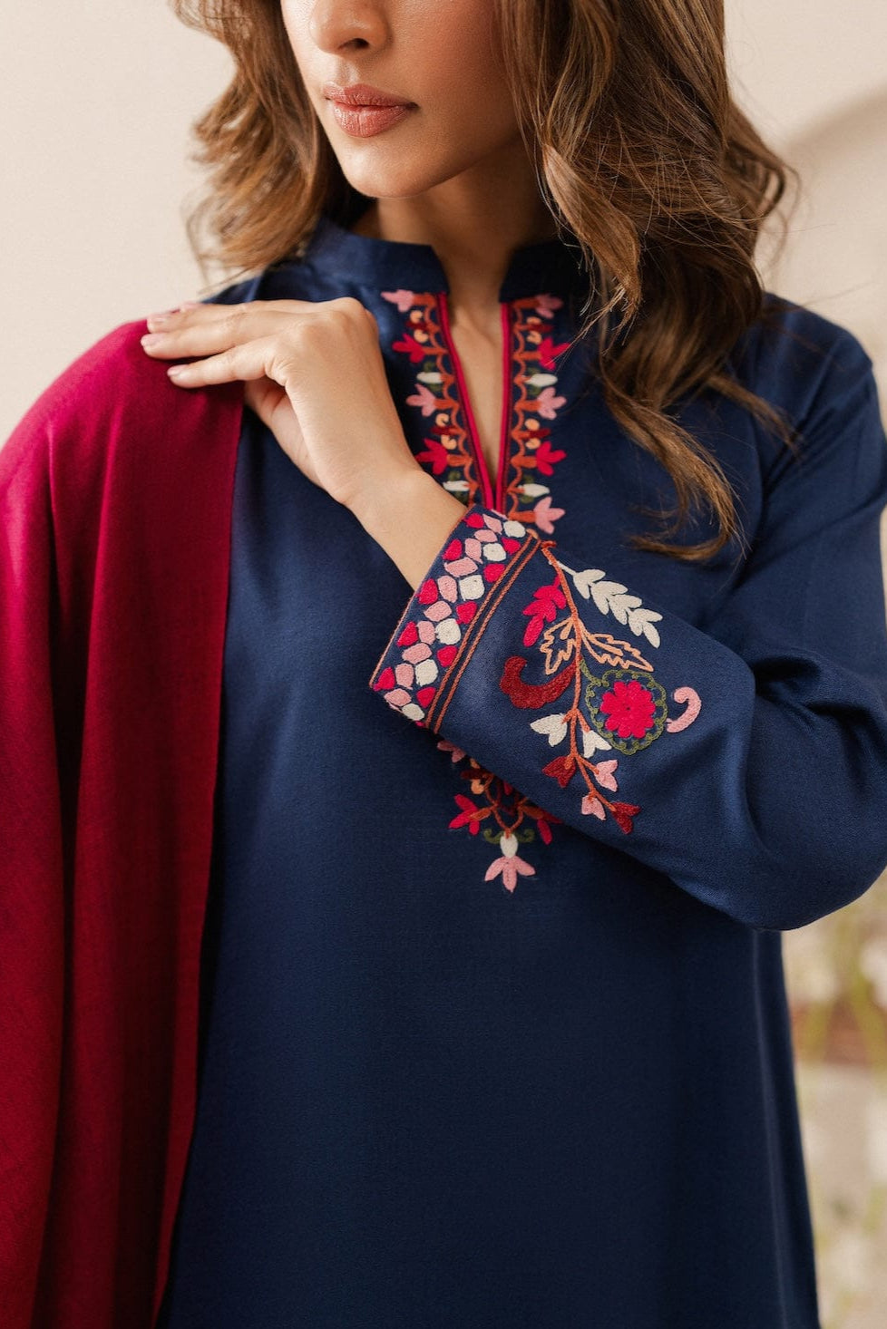 DFW-989 Jazmin Heavy Embroidery 3PC Dhanak Suit