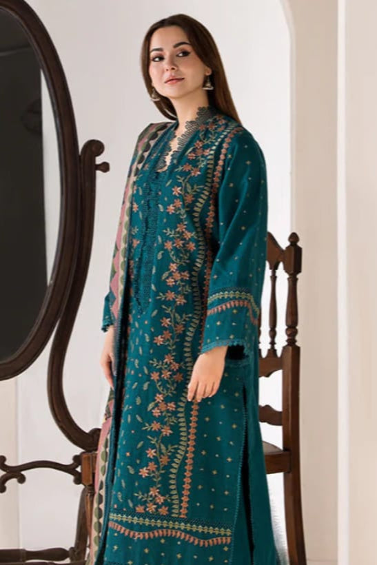 DFW-1006 Sobia Nazir Heavy Embroidery 3PC Dhanak Suit