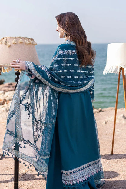 DFW-891 Qalamkar Heavy Embroidery 3PC Dhanak Suit