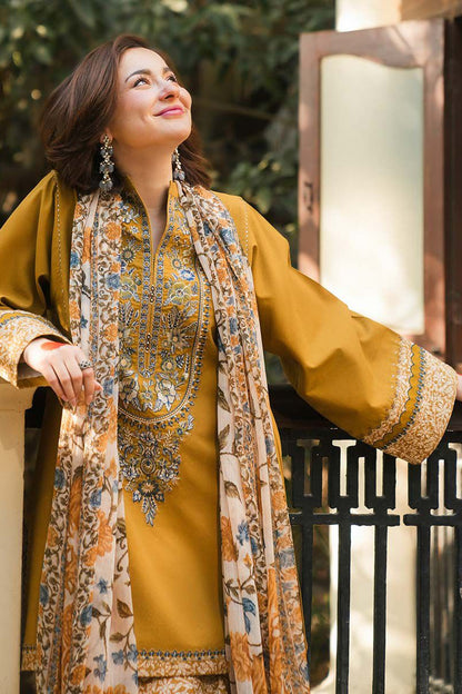 DFW-1050 Sapphire Embroidery 3PC Dhanak Suit