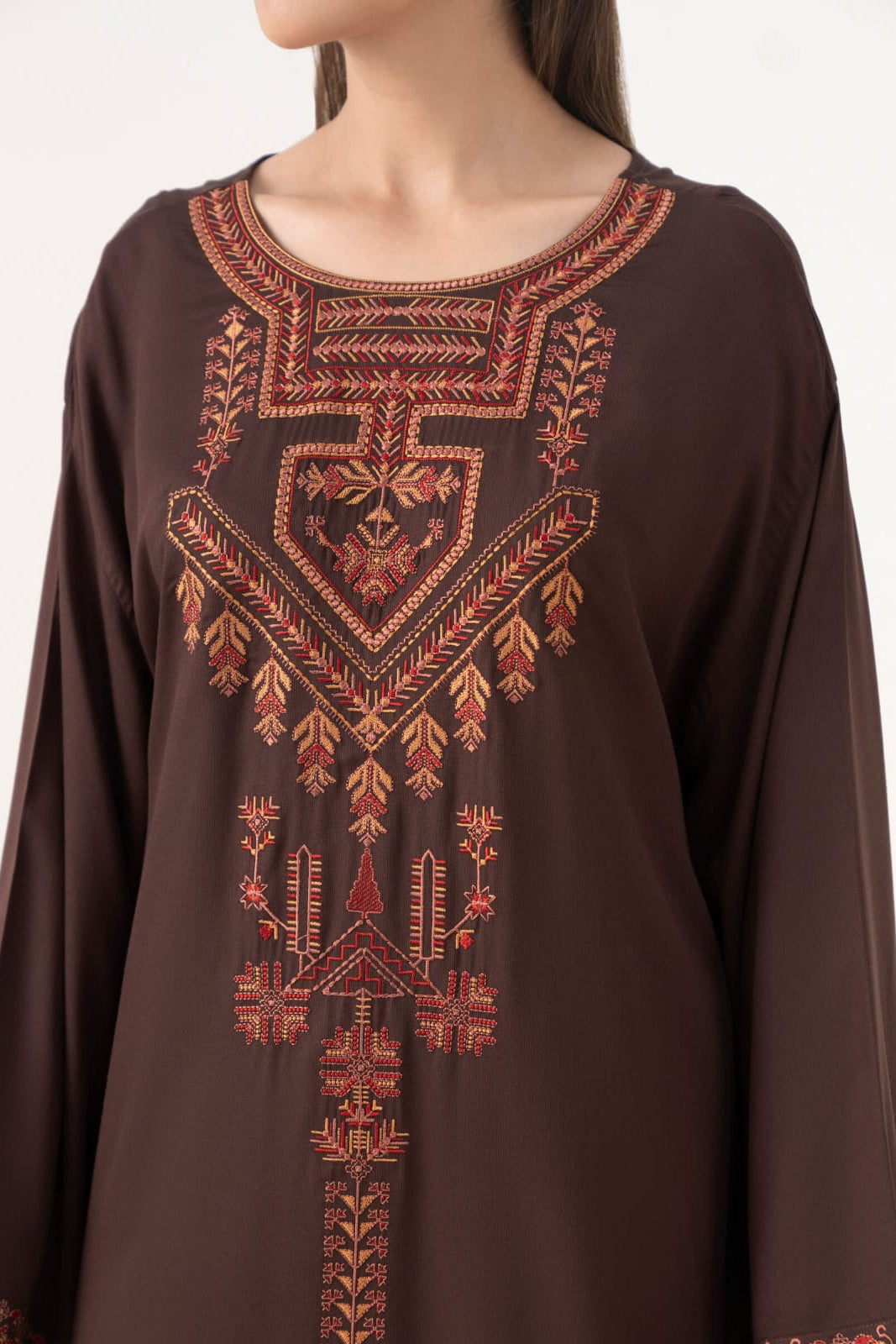 DFW-1216 Sapphire Embroidery 2PC Dhanak Suit