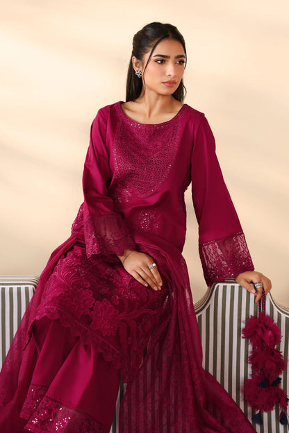 DFW-1081 Maria B Heavy Embroidery 3PC Dhanak Suit