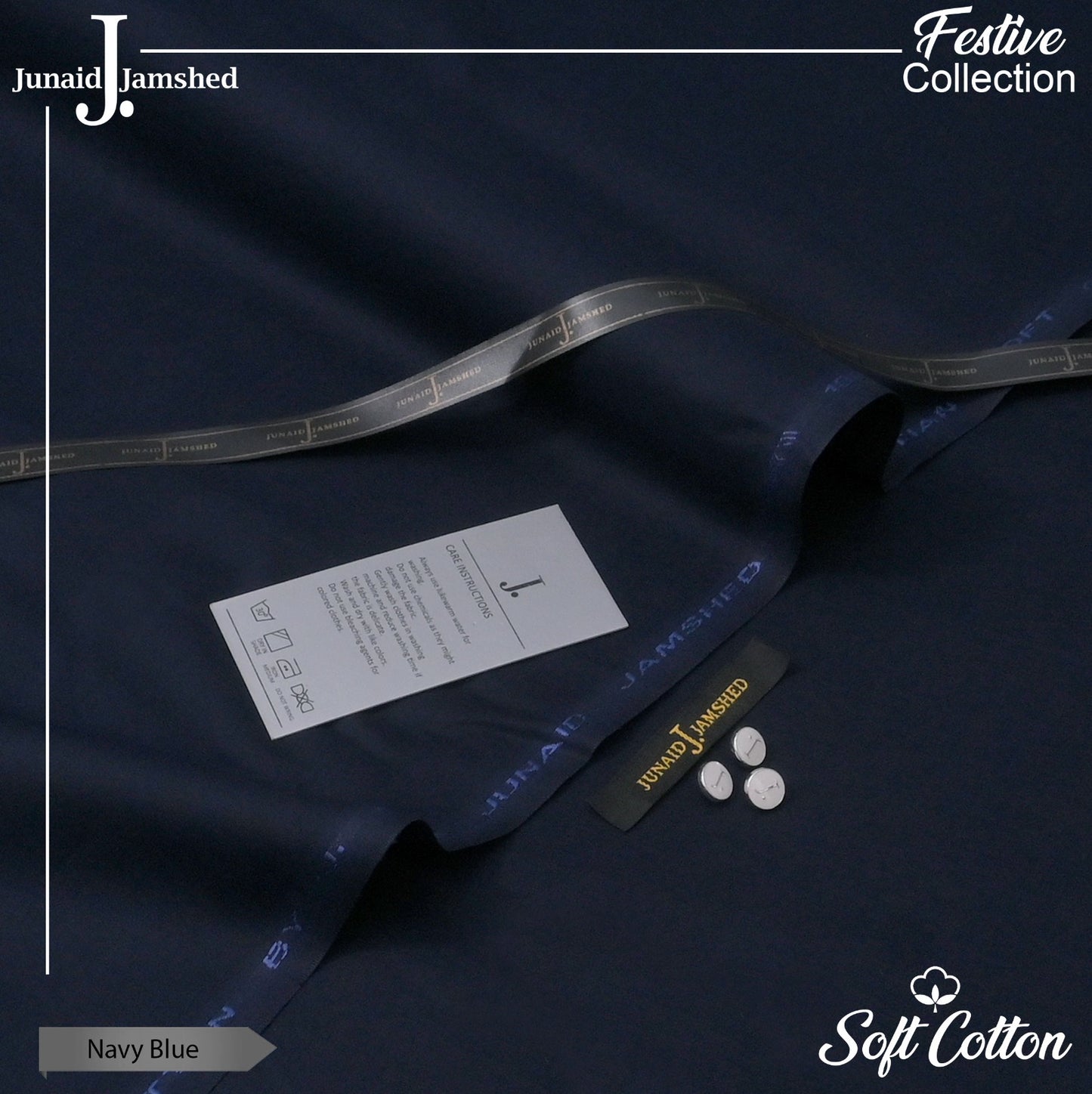 DFM-301 Junaid Jamshed Unstitched Soft Cotton Suit